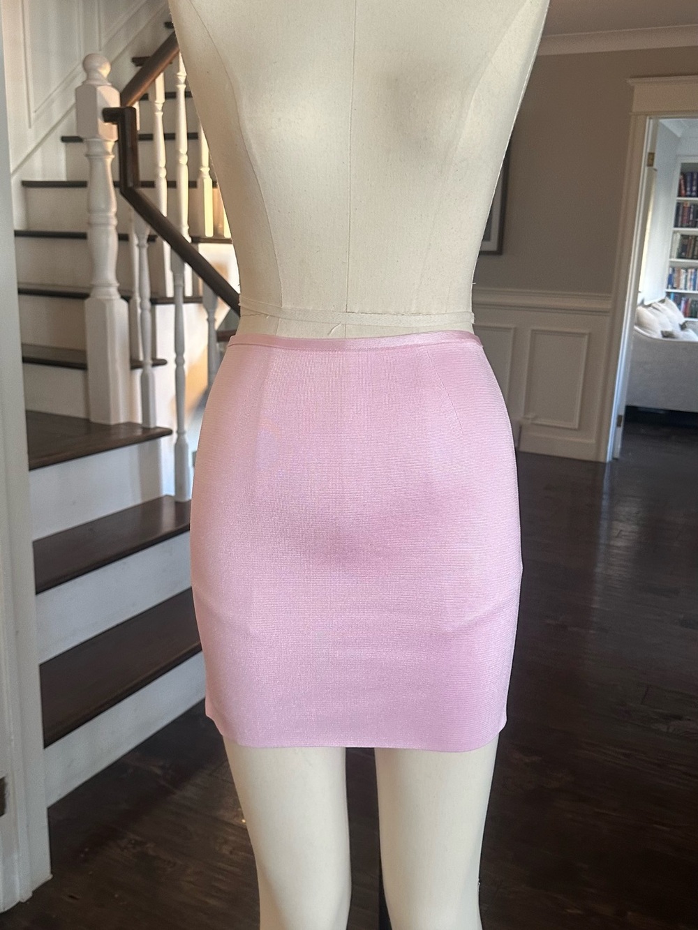 Pink Stretch Mini Skirt